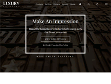 Tablet Screenshot of luxuryprinting.com